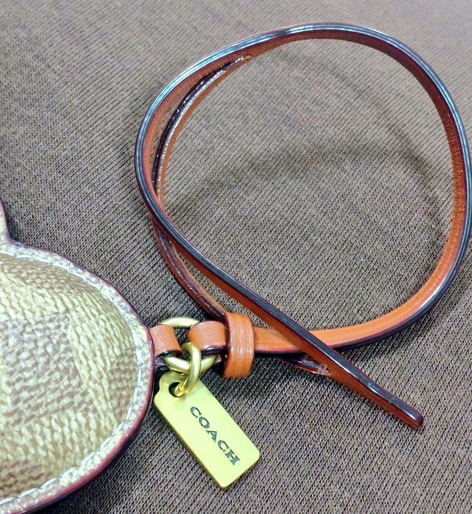 COACH ハートパフィ バッグチャーム シグネチャー
