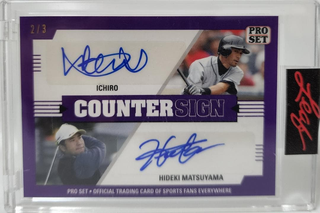 イチロー、松山英樹 21 Leaf Counter 3枚限定直筆サインカード