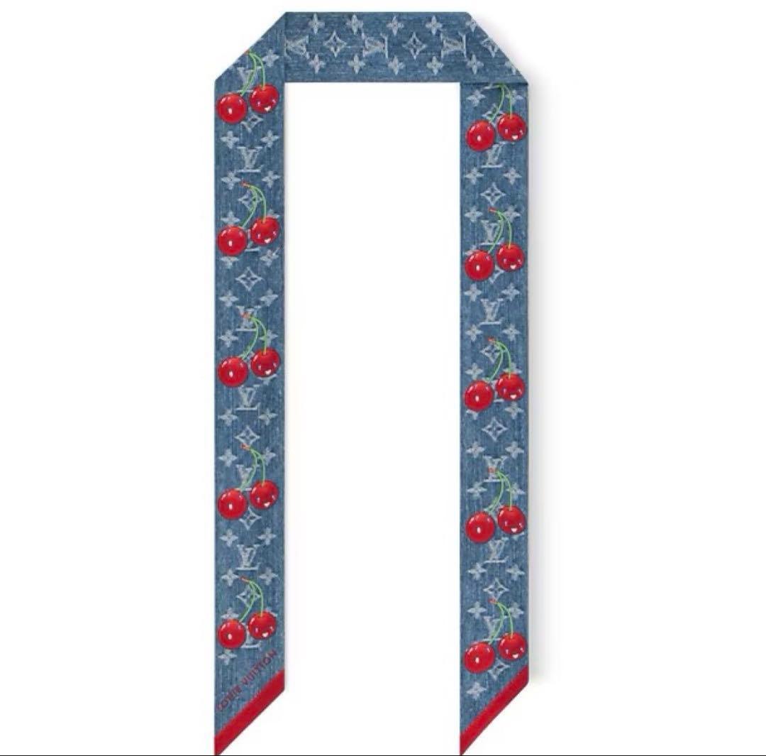 最終値下げ　ルイヴィトン　村上隆 バンドー BB モノグラム・チェリー　デニム