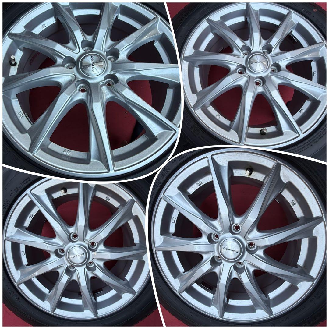 送料込215/60R17DUNLOPウィンターマックスSJ8アルミホイール 5穴