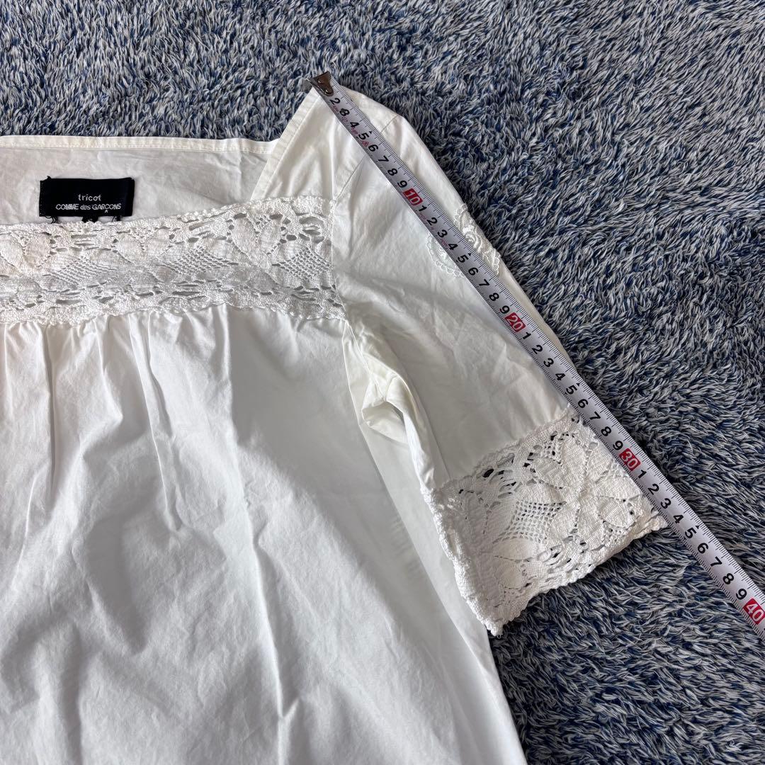 tricot COMME des GARCONS　レースブラウス　半袖