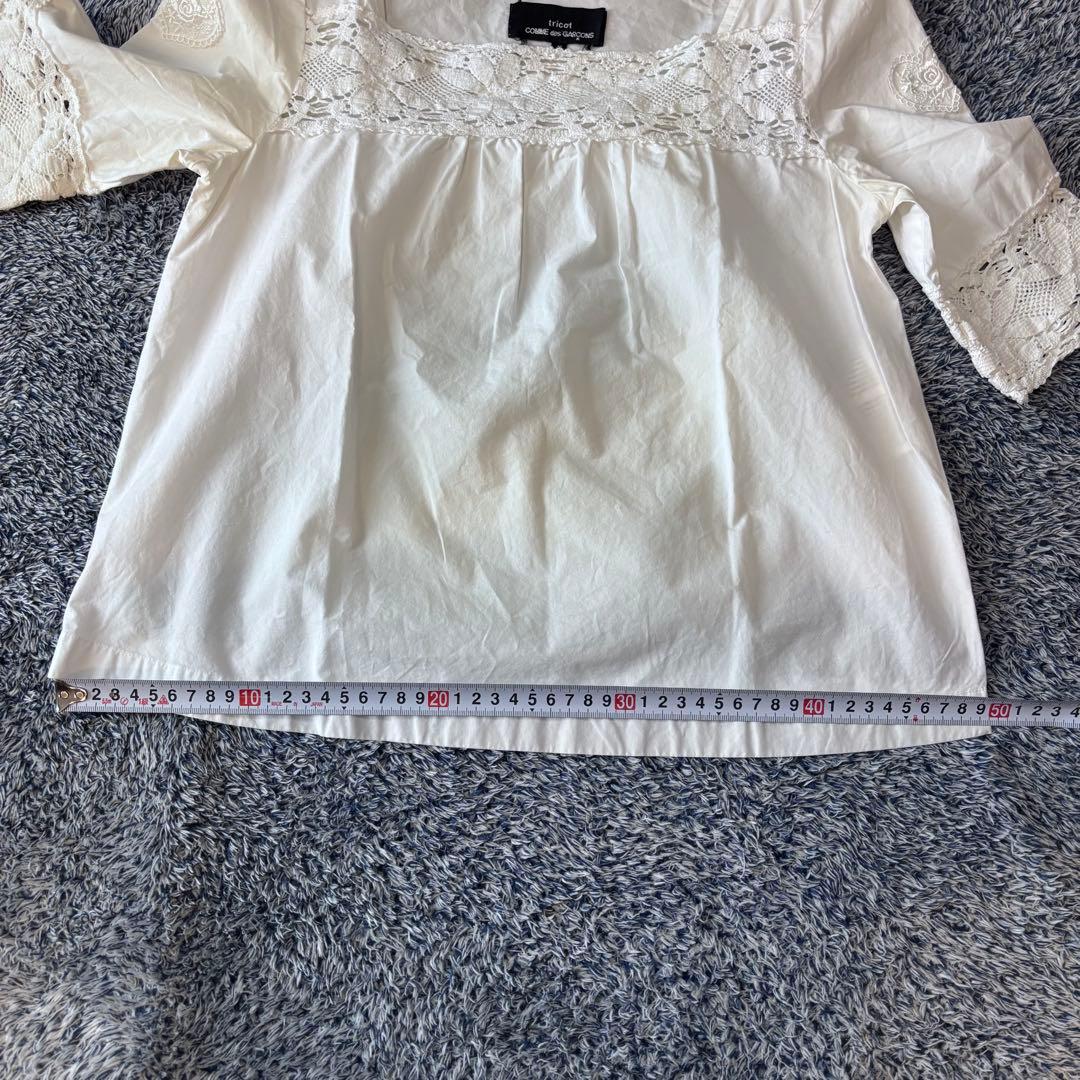 tricot COMME des GARCONS　レースブラウス　半袖