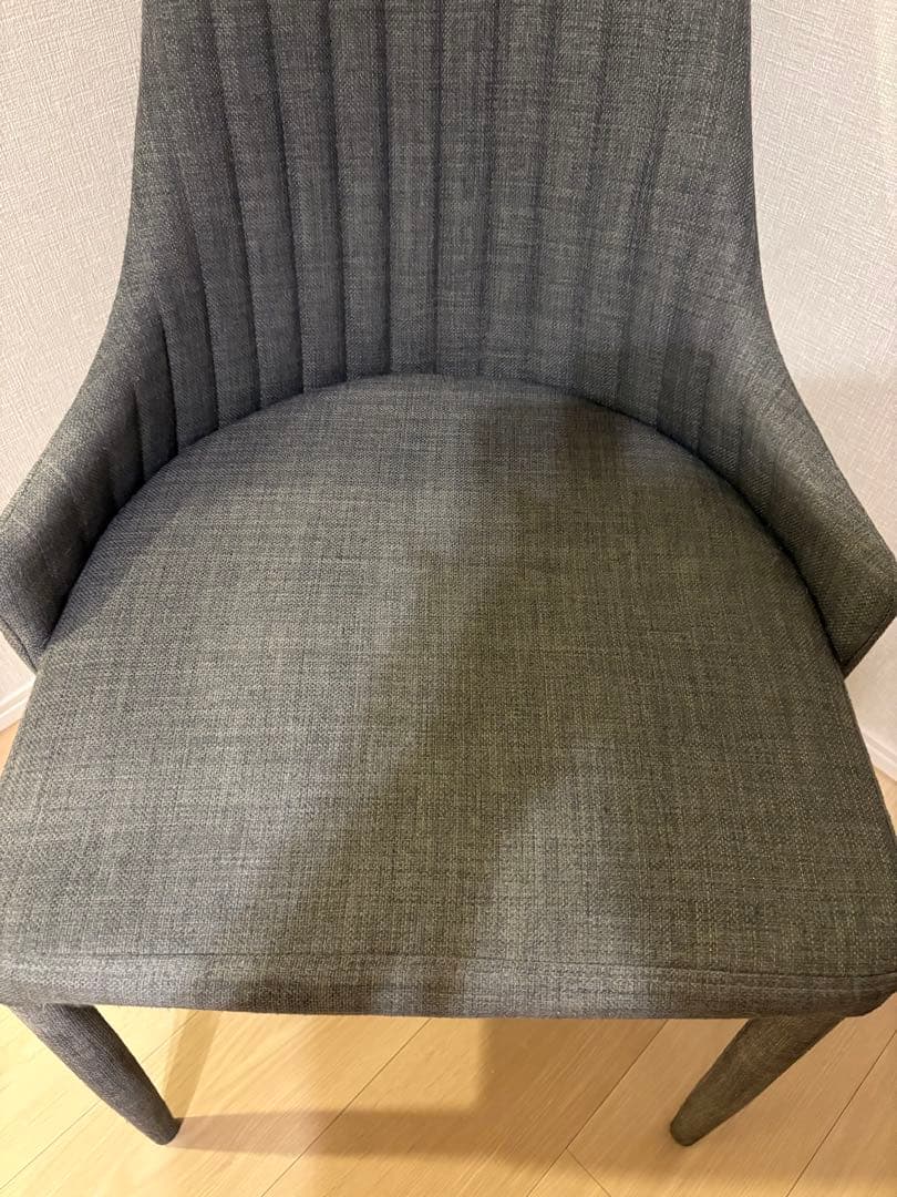 Francfranc フランフラン リネア チェア ダークグレー 2個セット