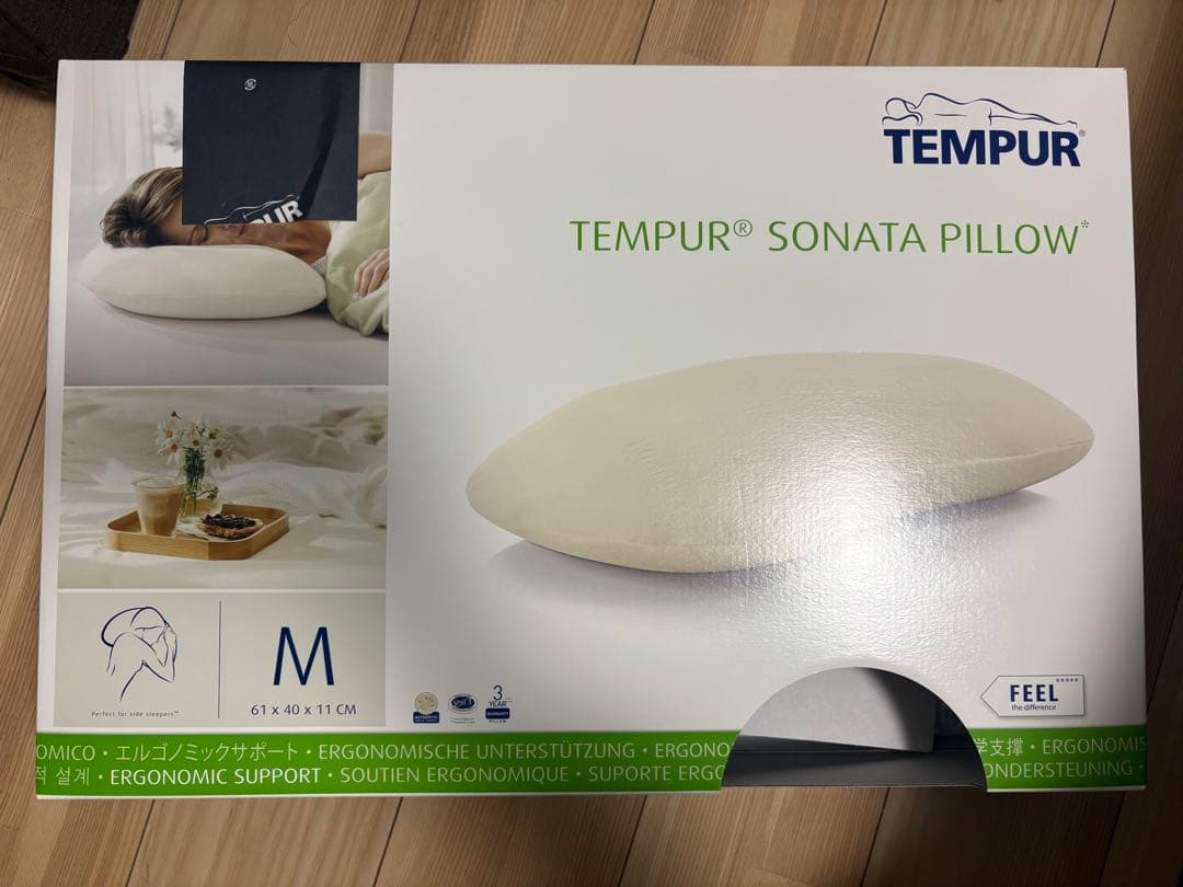 【新品未使用】テンピュール TEMPUR 枕 ソナタピロー Mサイズ
