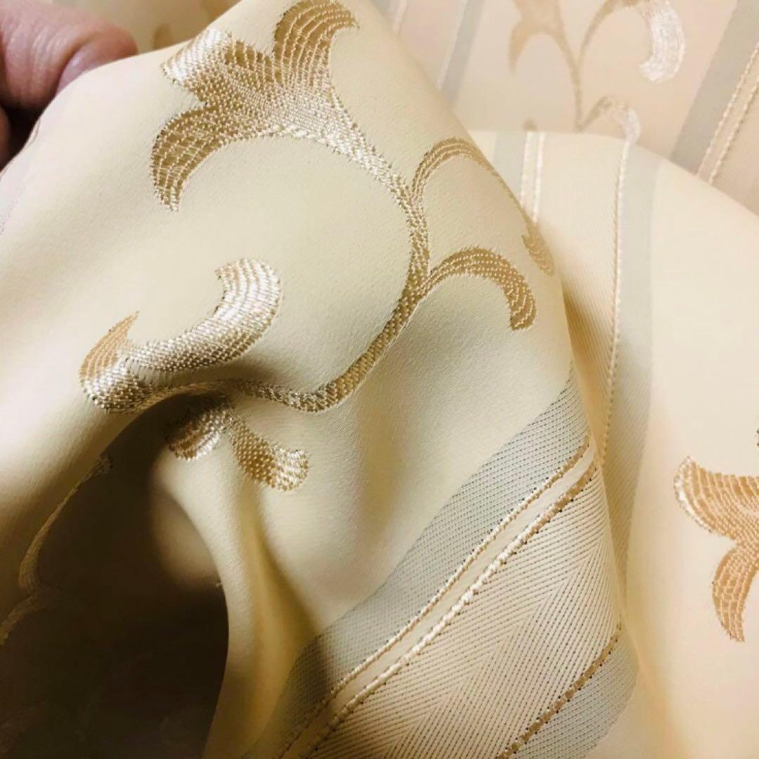 遮光カーテン　幅150cm×丈240cm2枚 アプリコット