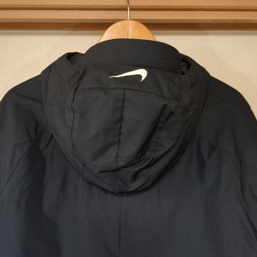 【美品】Nike ブラック黒 セミロングベンチコートXL