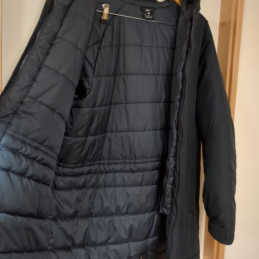 【美品】Nike ブラック黒 セミロングベンチコートXL