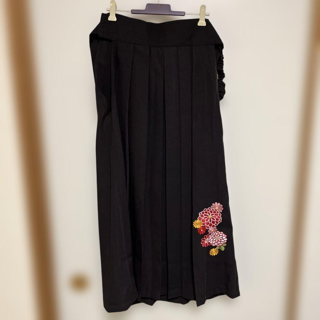 おうちで着付け簡単袴セット、150、髪飾り付き、卒業式