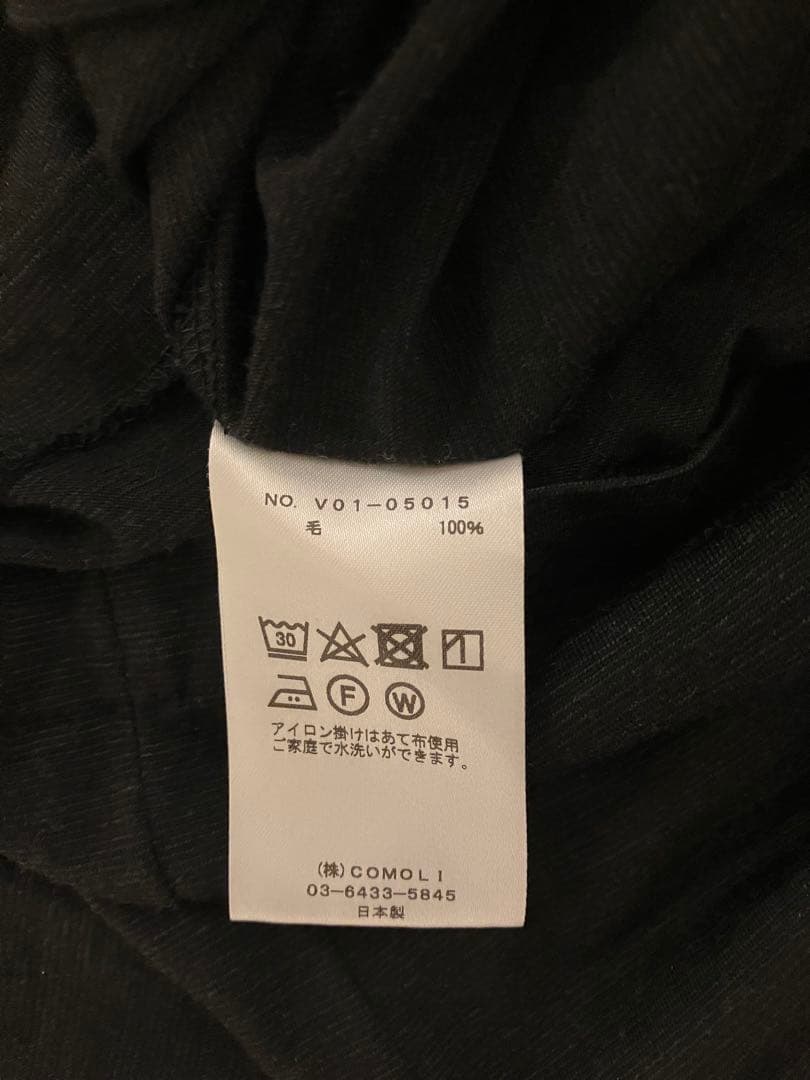 COMOLI ウール天竺　ノースリーブ　charcoal 2