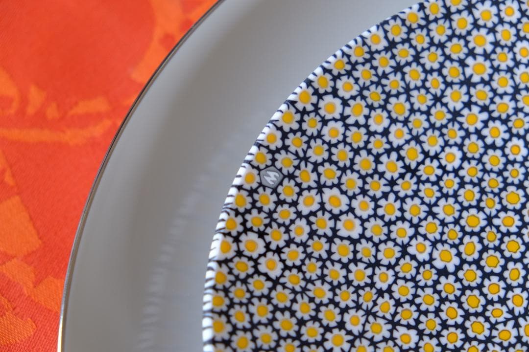 エルコーレ・モレッティ ミルフィオリ プレート 皿 ガラス 江波冨士子 田子美紀