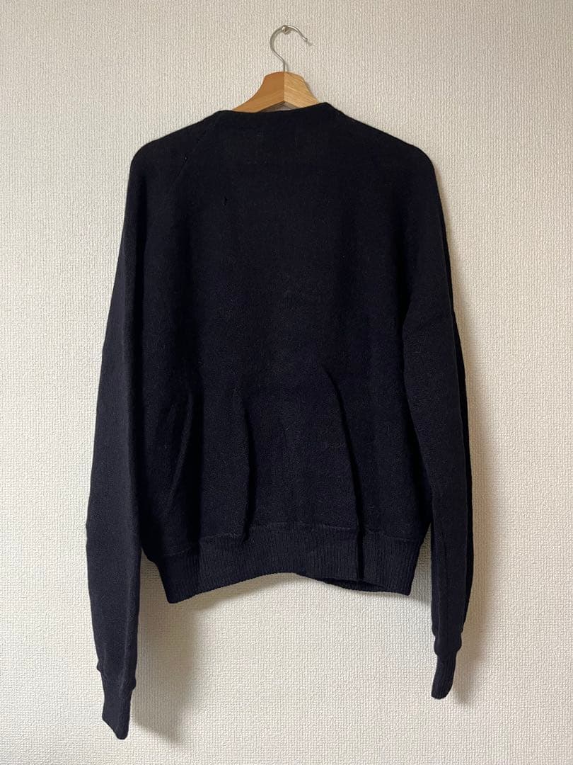 トップス VINTAGE alpaca cardigan black