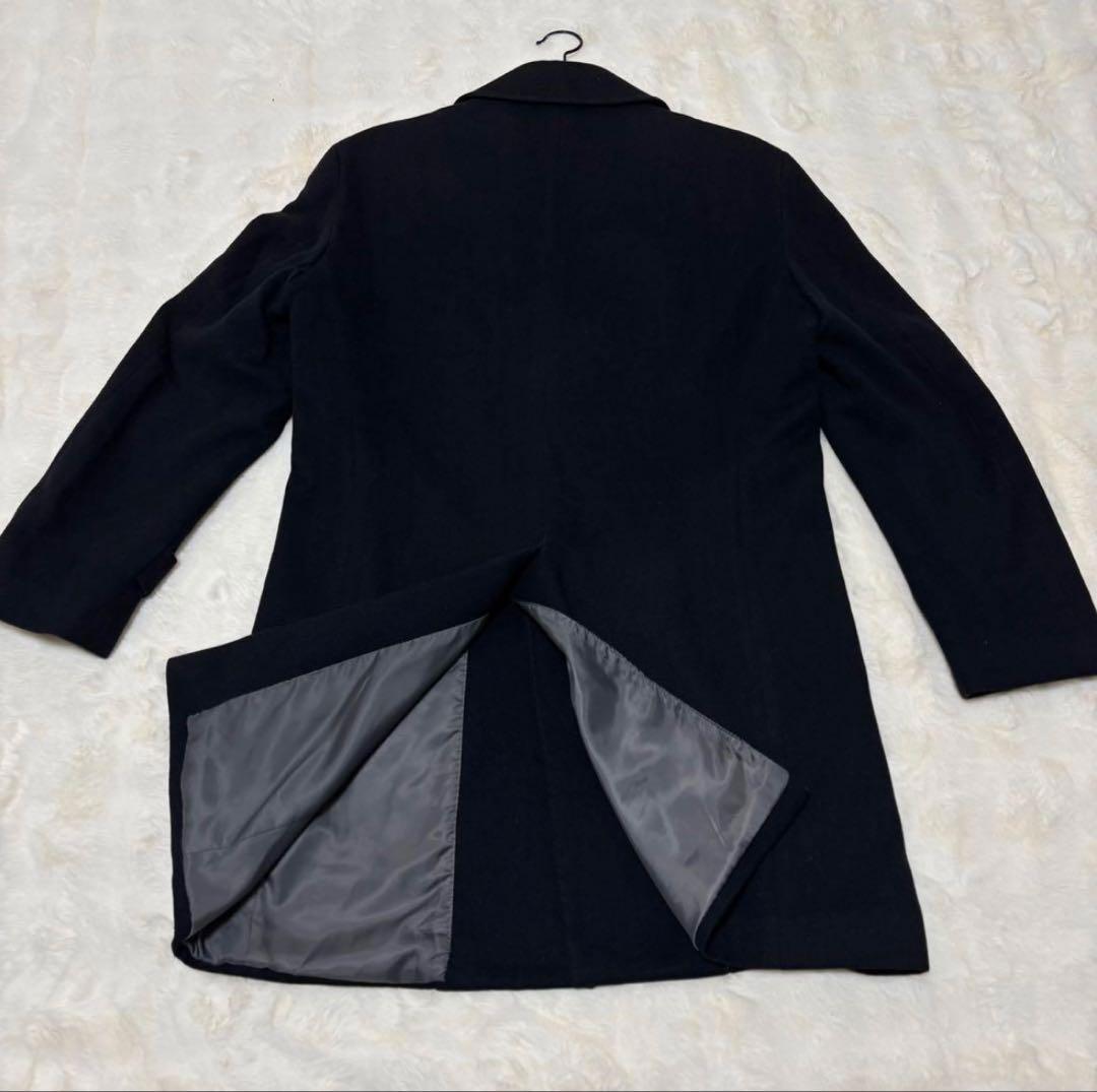 【極美品】ミツミネ　カシミヤ100% ステンカラーコート M ブラック