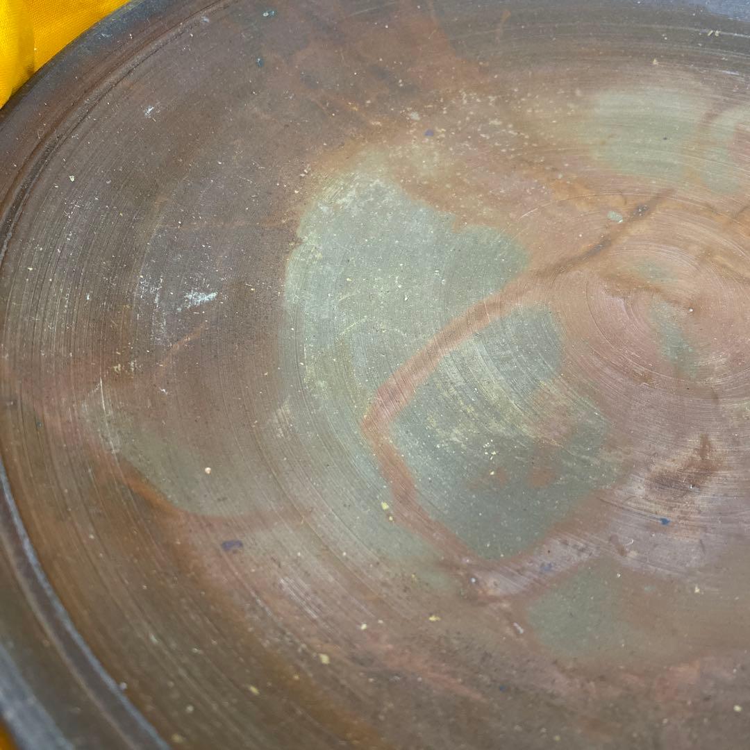 片岡聖観　備前　大皿　34cm