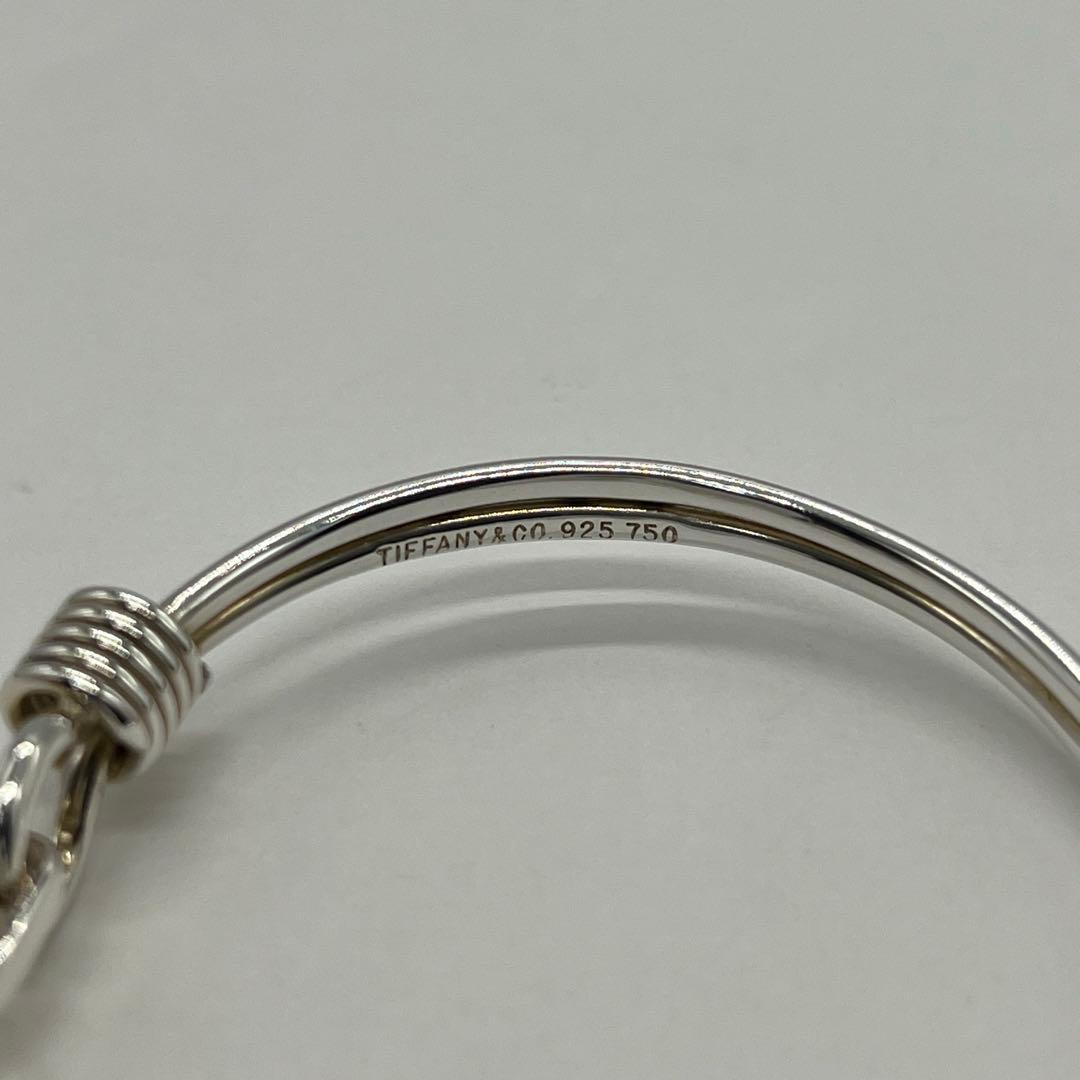 ティファニー TIFFANY ダブルフックアンドアイ バングル コンビ
