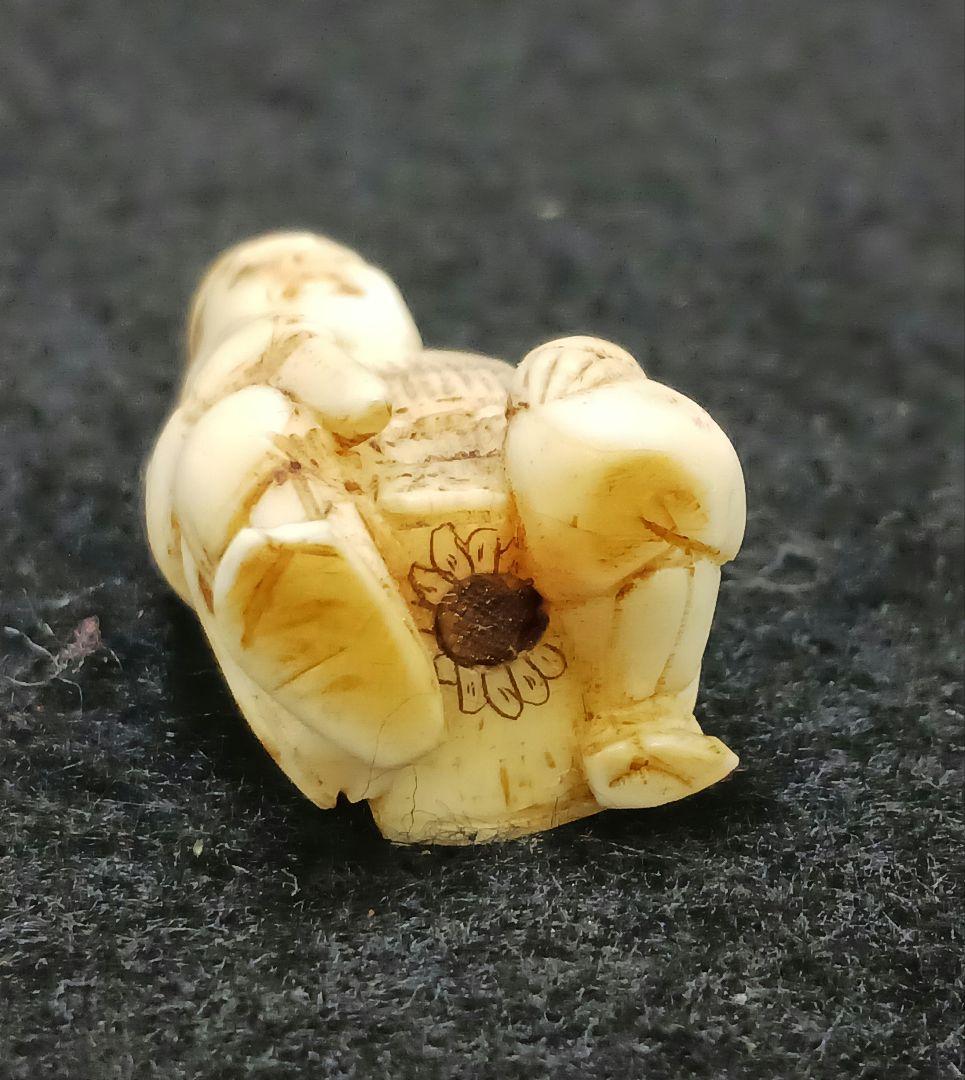 時代物 高級彫刻 人物彫刻 根付 提物　ひ