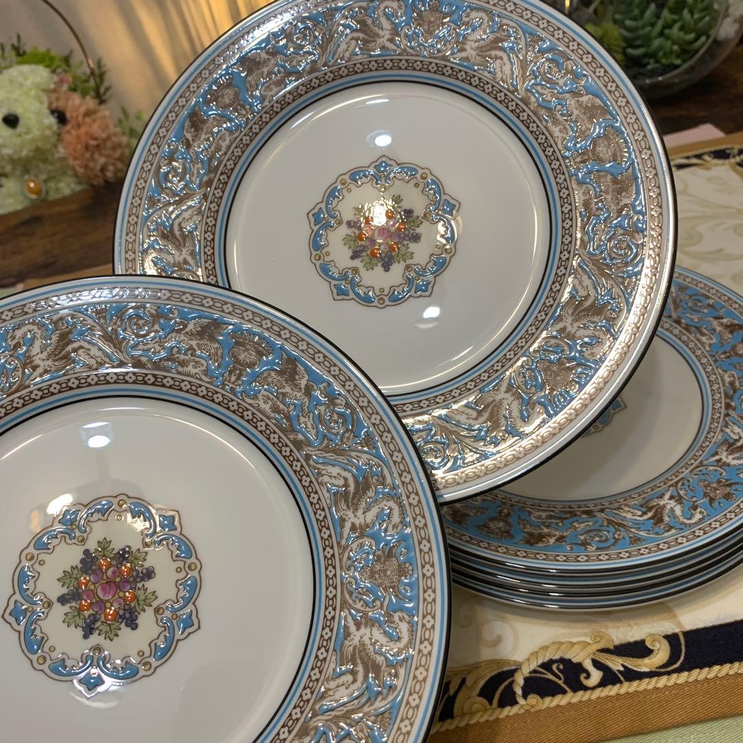 未使用ウェッジウッド フロレンティーン　ターコイズ　カップ＆ソーサー　プレート