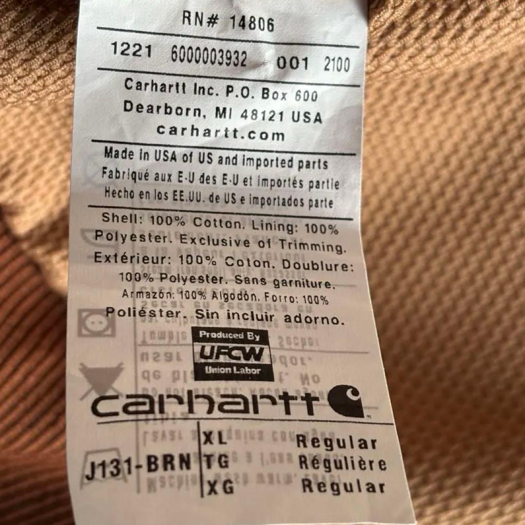 ✨美品✨USA製 Carhartt★アクティブジャケット XL JO131-M