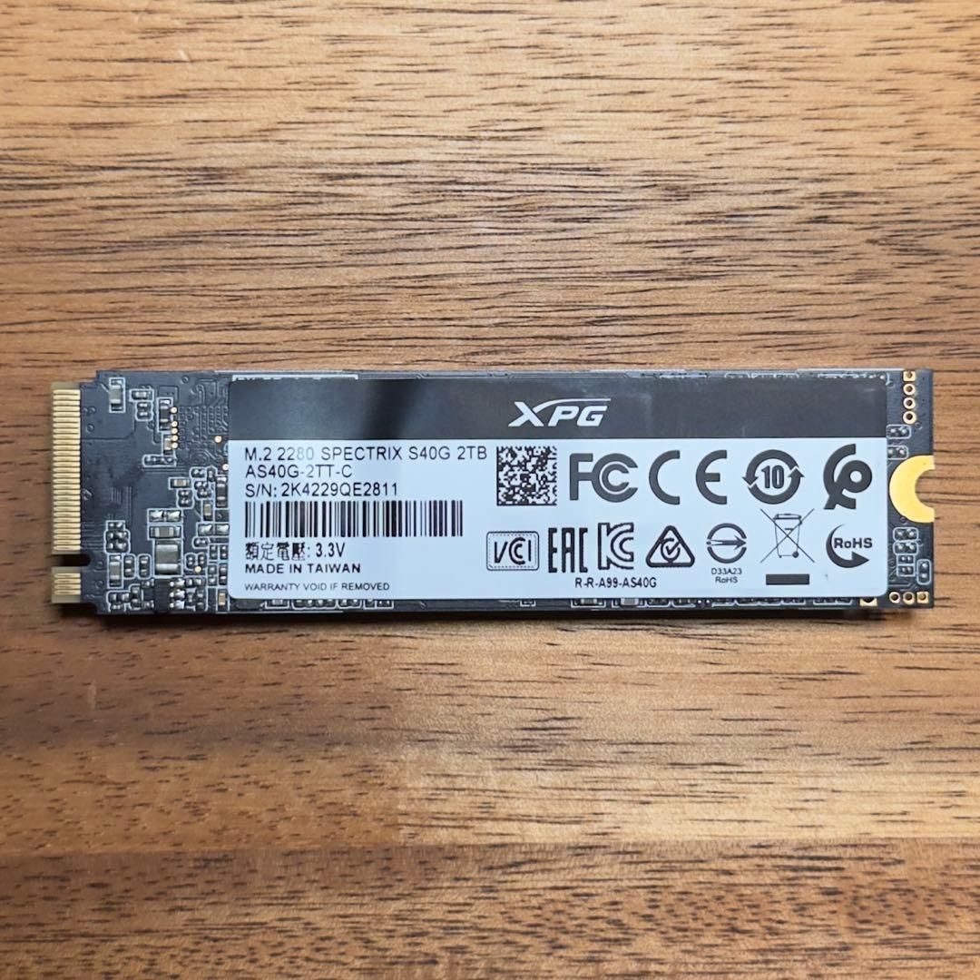 内蔵型SSD M.2 SSD ADATA XPG SPECTRIX S40G 2TB