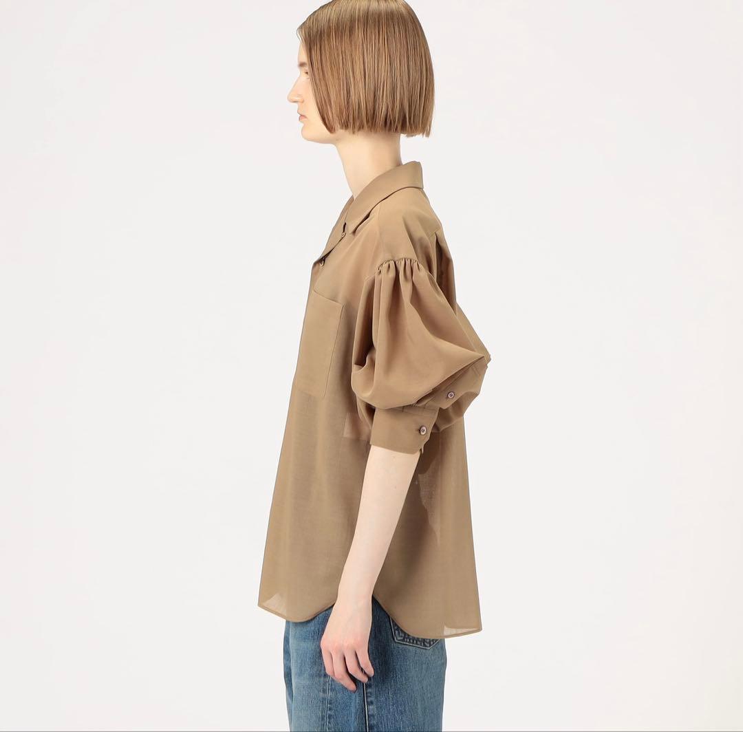 トップス HYKE T/W VOILE BALLOON SLEEVE BLOUSE