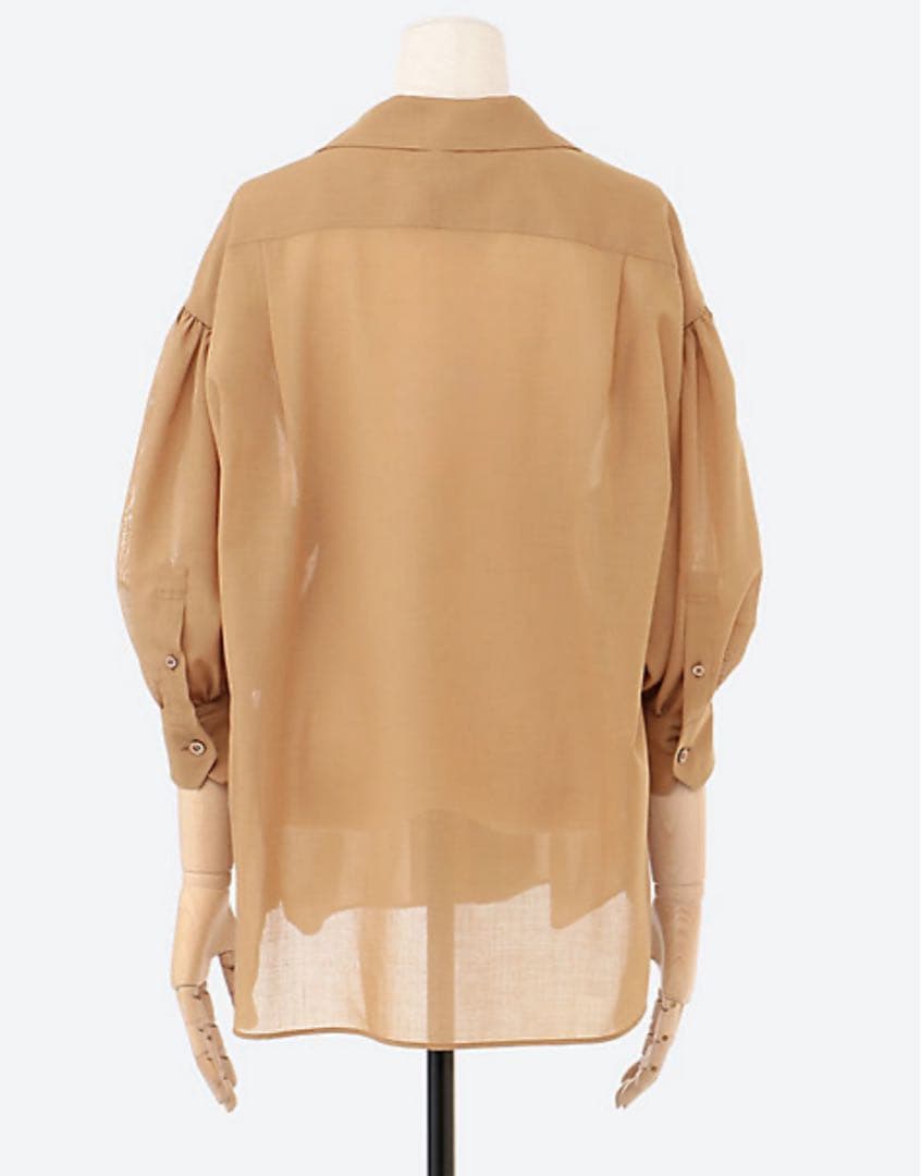 トップス HYKE T/W VOILE BALLOON SLEEVE BLOUSE