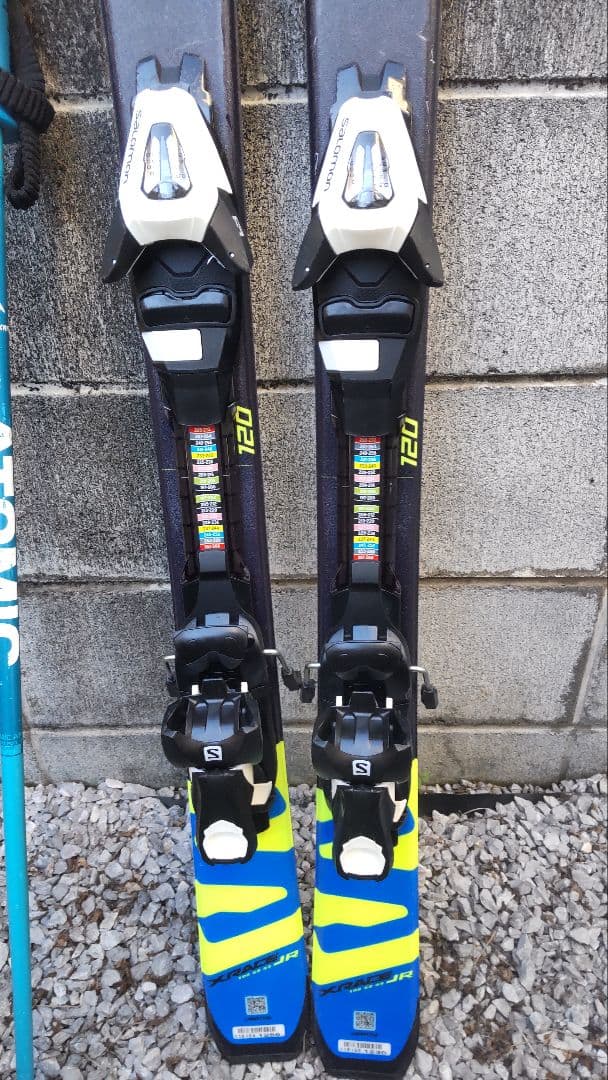 Salomon スキー板 120cm ストック85cm