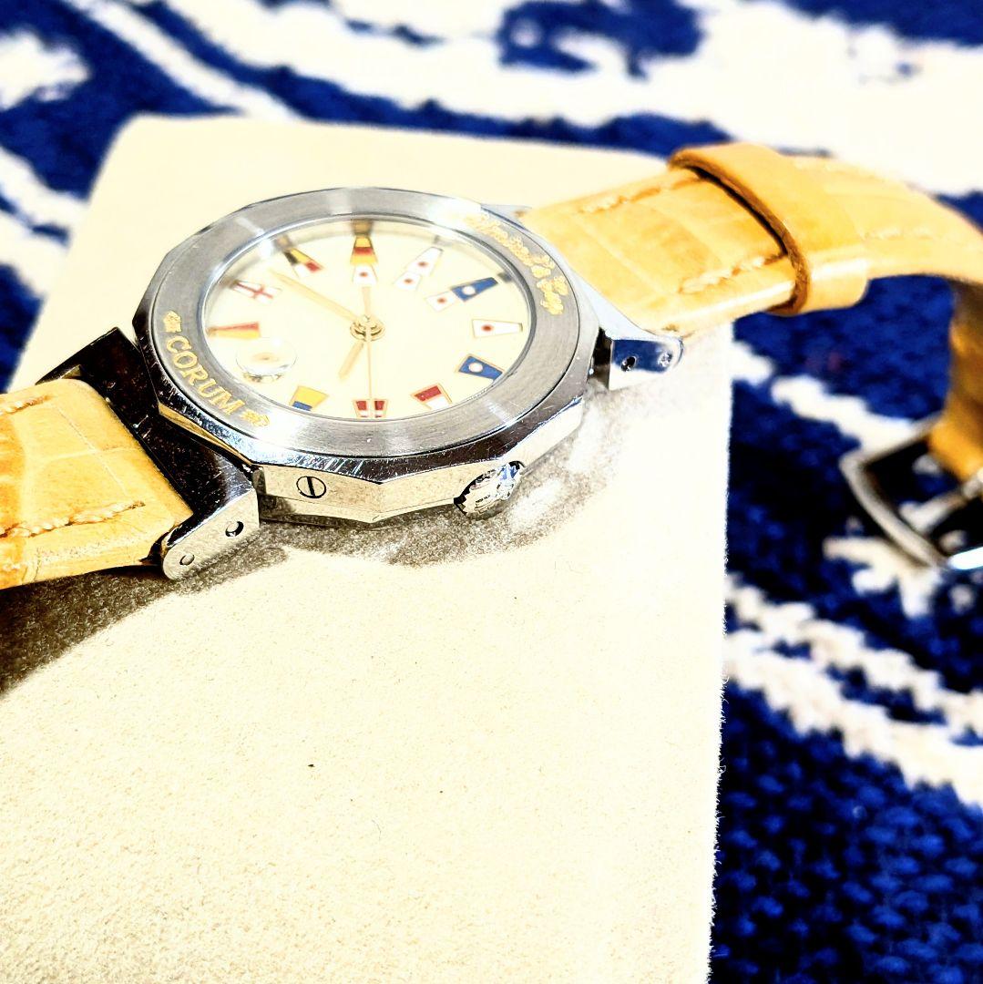 【美品】CORUM コルム アドミラルズカップ カレンダー 腕時計 レディース