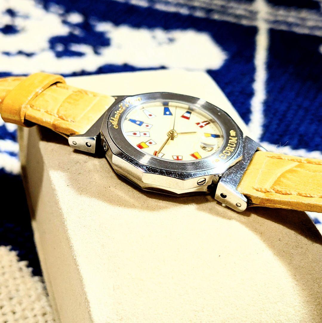 【美品】CORUM コルム アドミラルズカップ カレンダー 腕時計 レディース