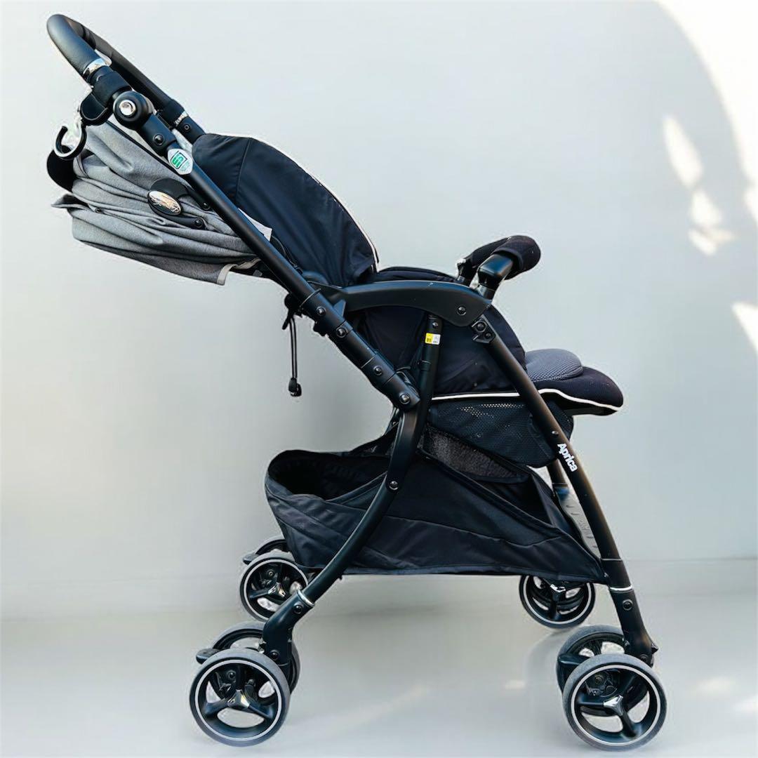【美品】Aprica ラクーナ ビッテ クッションレザーハンドル A型