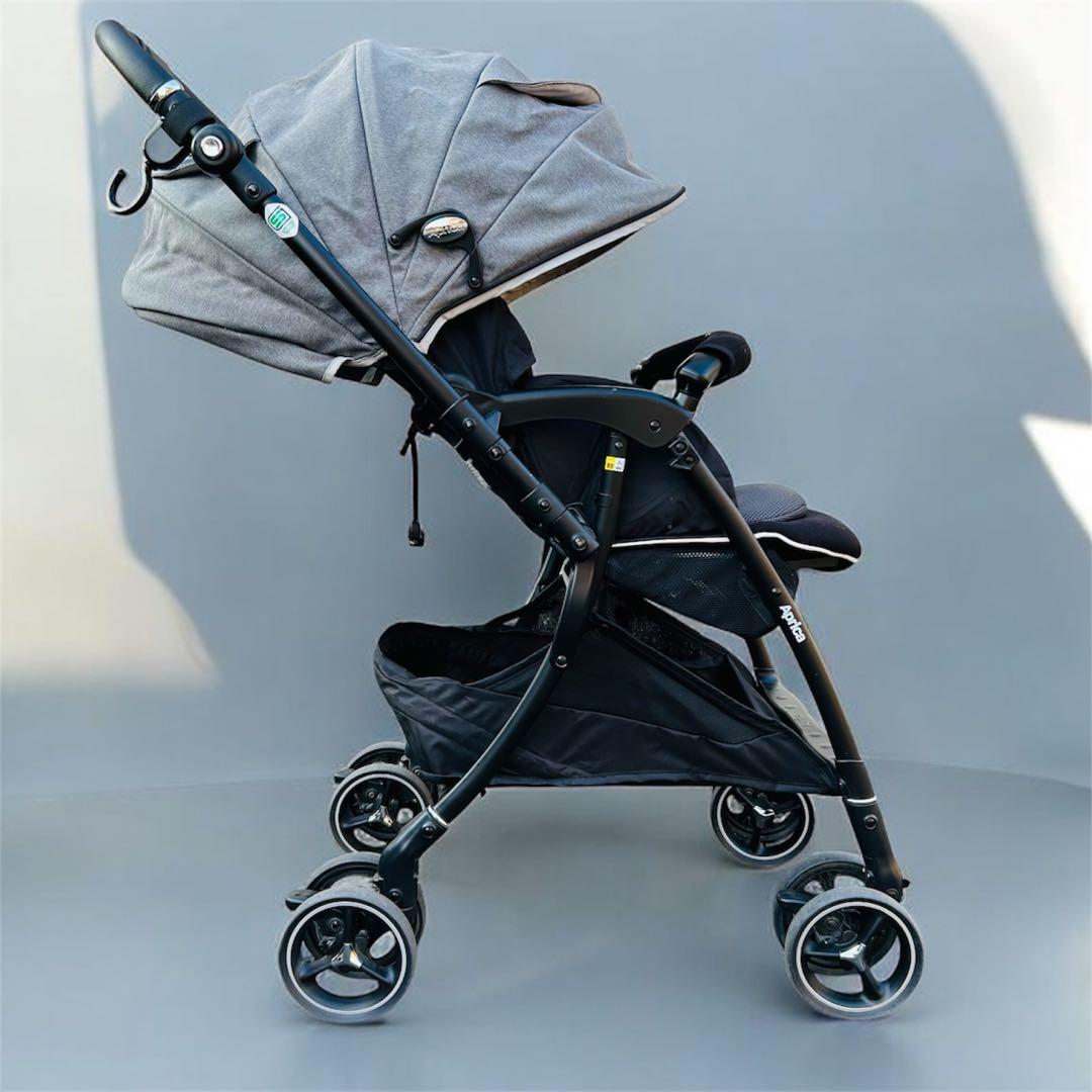 【美品】Aprica ラクーナ ビッテ クッションレザーハンドル A型
