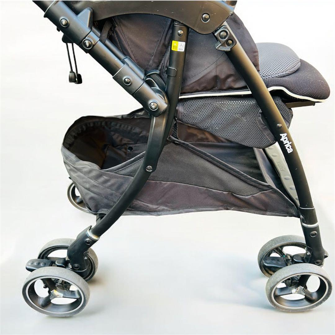 【美品】Aprica ラクーナ ビッテ クッションレザーハンドル A型