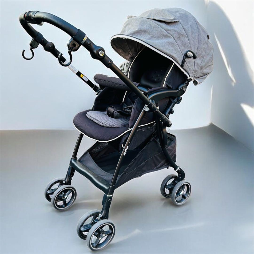 【美品】Aprica ラクーナ ビッテ クッションレザーハンドル A型