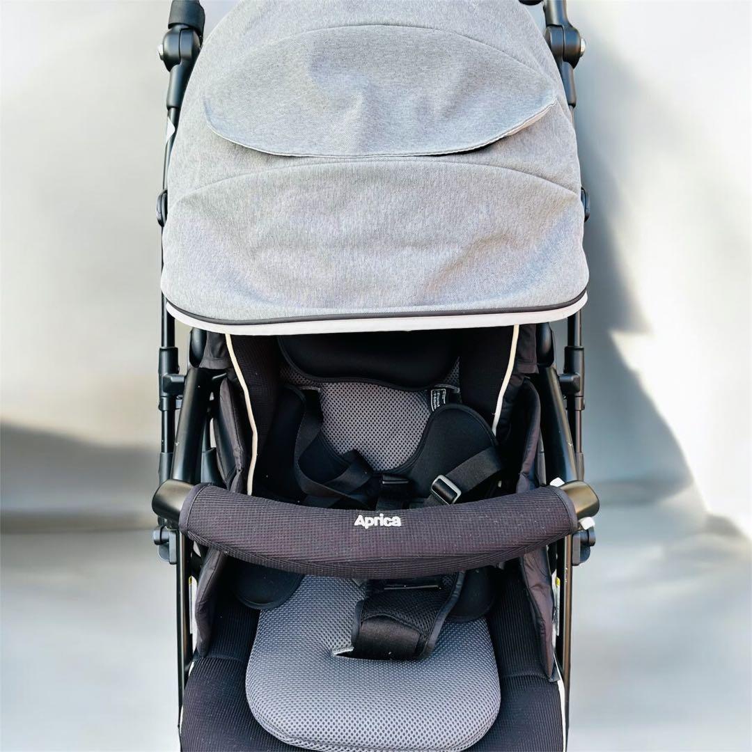 【美品】Aprica ラクーナ ビッテ クッションレザーハンドル A型
