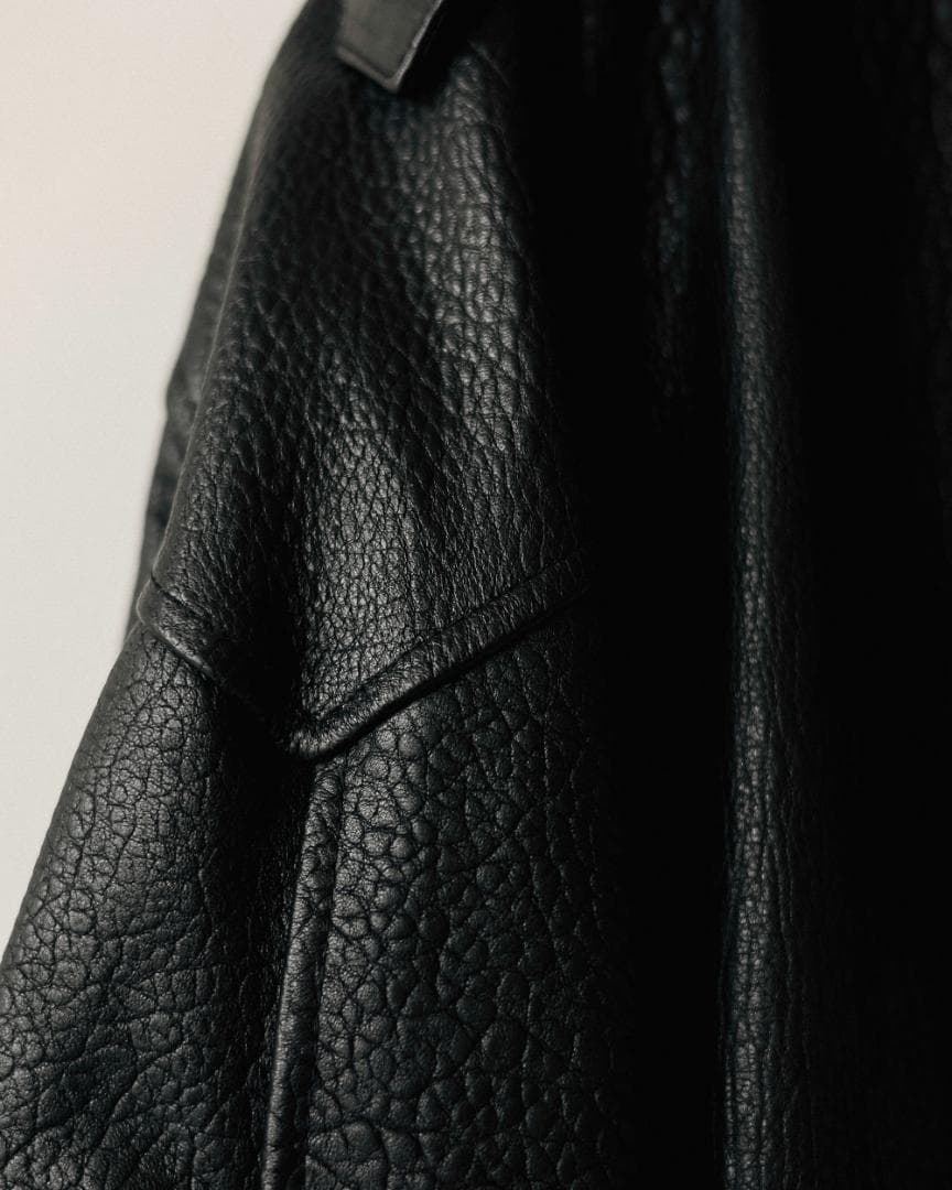 LONDONFLAT 25FW イタリアン シュランケン ラムレザー ジャケット