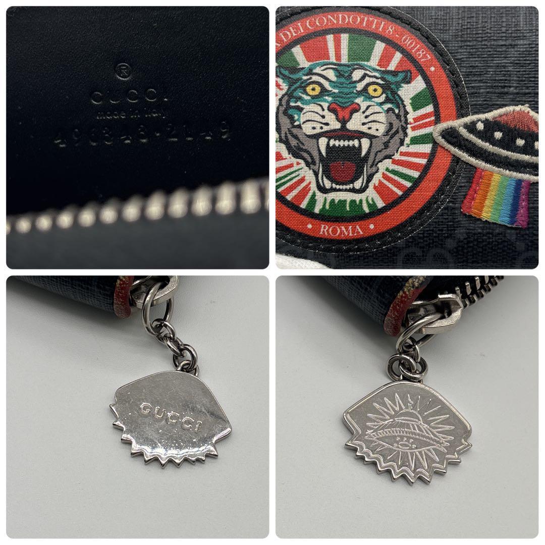 GUCCI グッチ ケース ナイトクーリエ GG タイガー PVC レザー