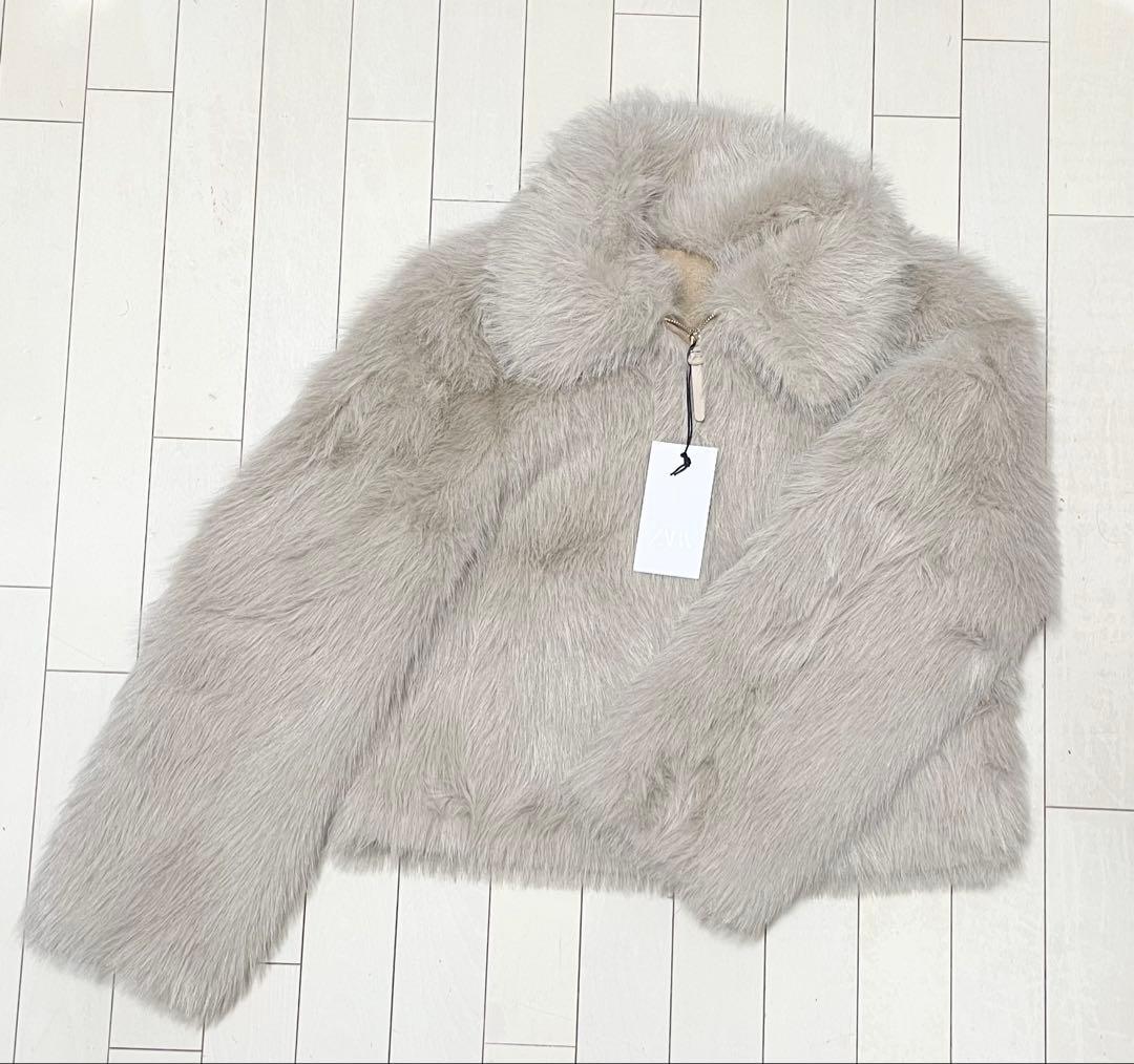 【専用出品】ZARA ダブルフェイス フェイクファージャケット L 新品