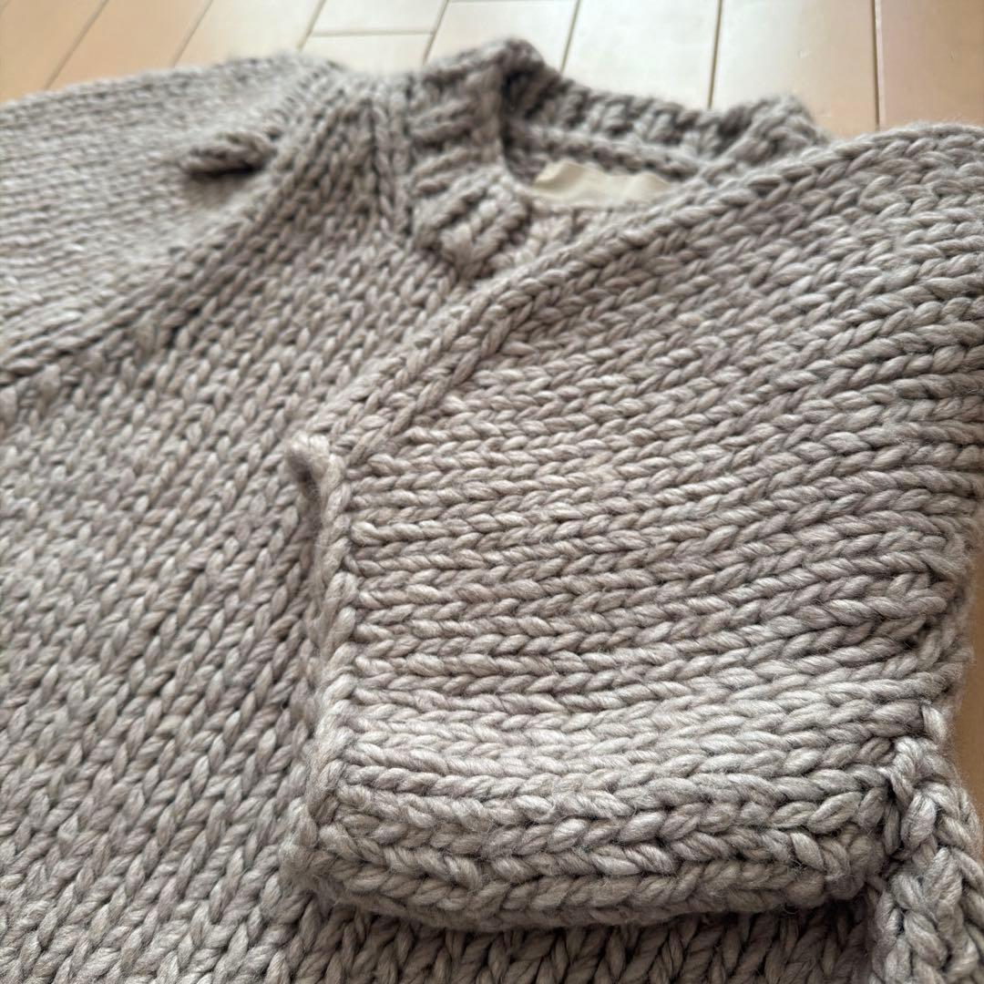 todayful Puffsleeve Hand Knit 半袖ニット
