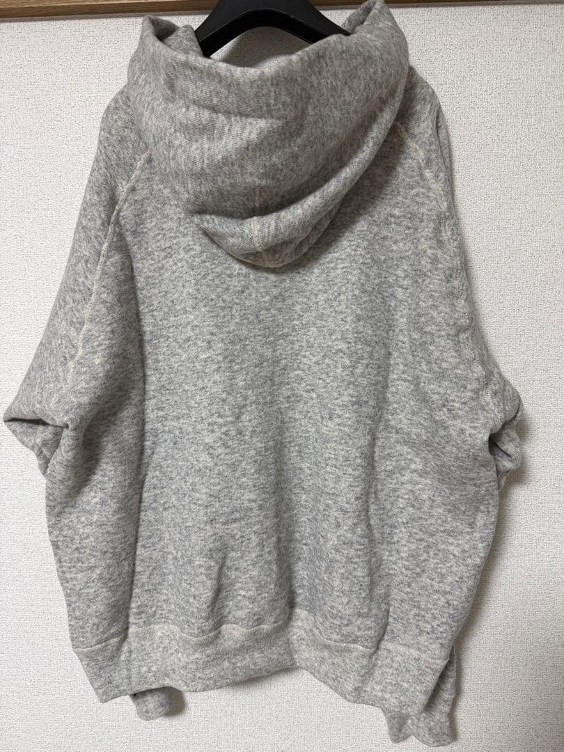 【LIDNM】WOOL CASHMERE ZIP HOODIE