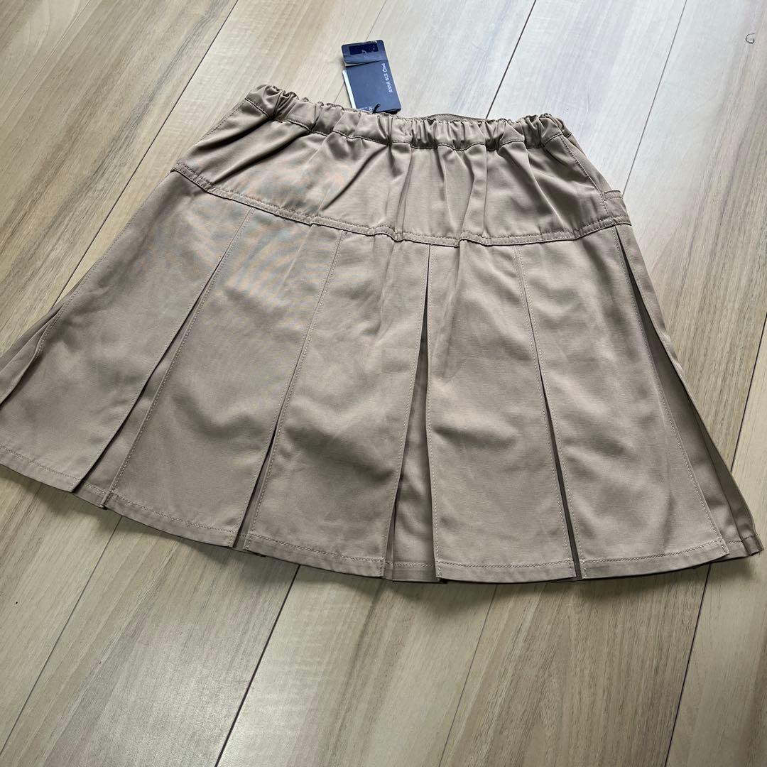 m*a様 新品　アナスイミニ 無地プリーツ スカパン　160 ベージュ