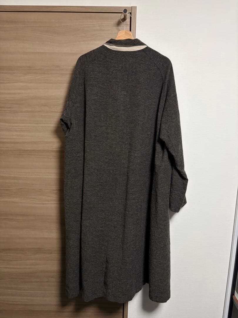 祝日限定価格】ウール ロングコート／スタンドカラーコート