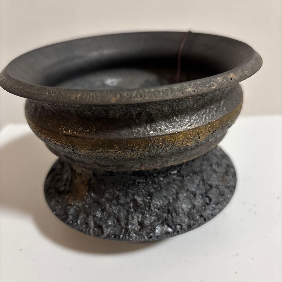 カタチ製作所 Mederu pot ボビン ブラック&ゴールド