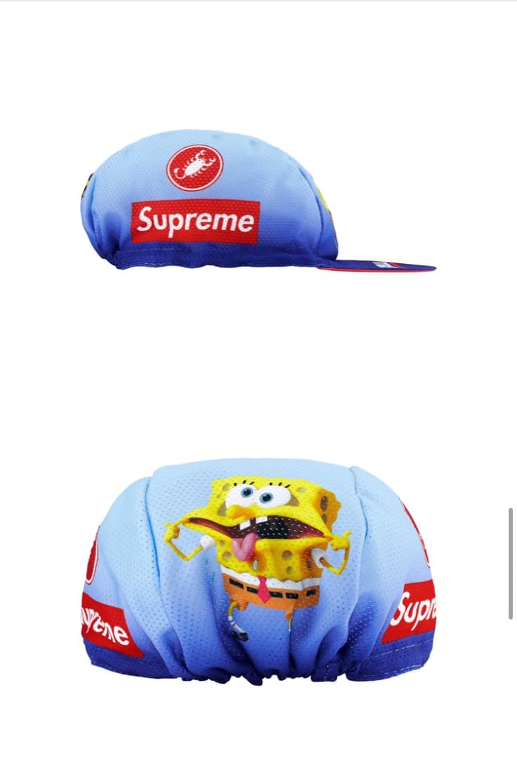 supreme castelli シュプリーム カステリ スポンジボブ キャップ