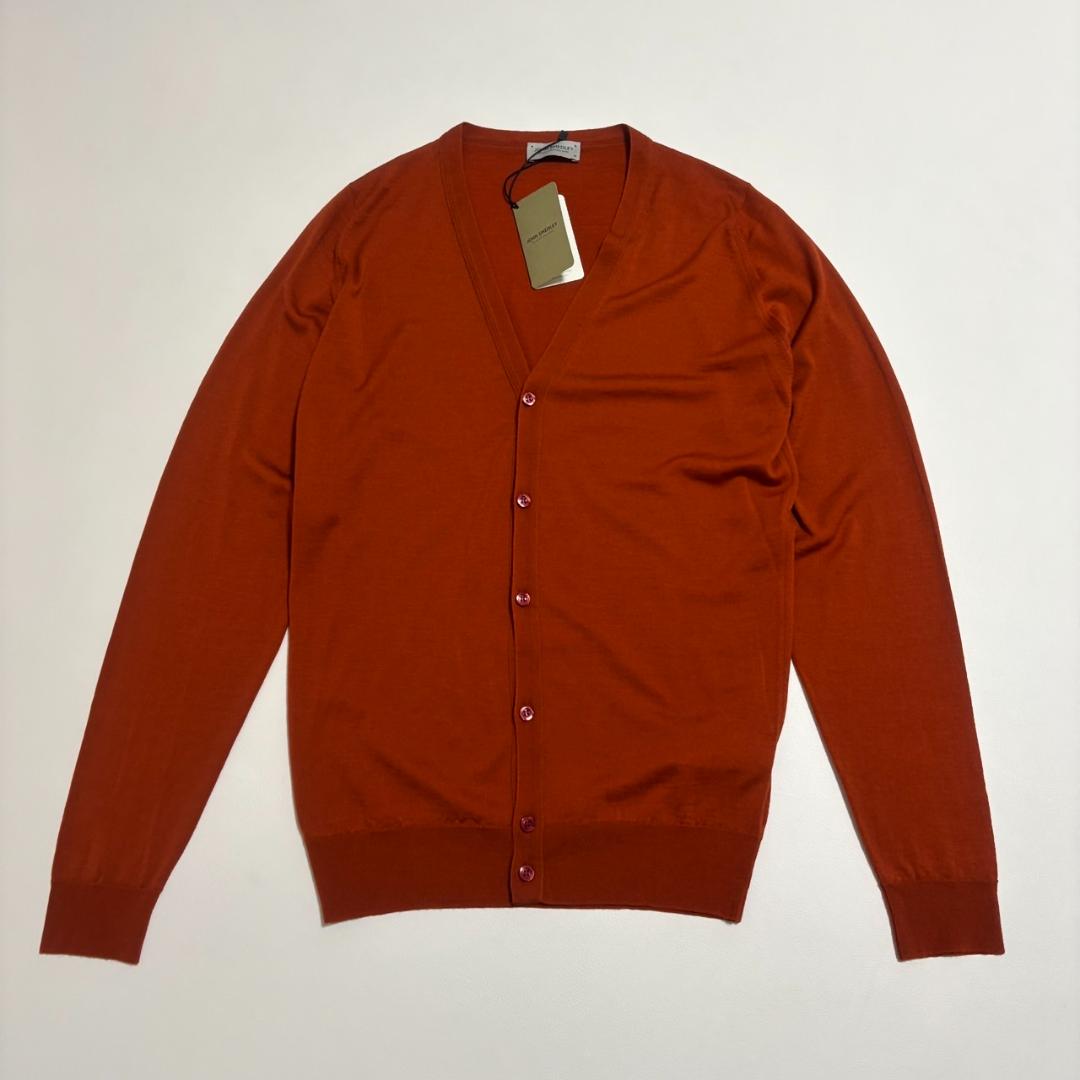 新品 ジョンスメドレー PETWORTH カーディガン イギリス製 M ウール