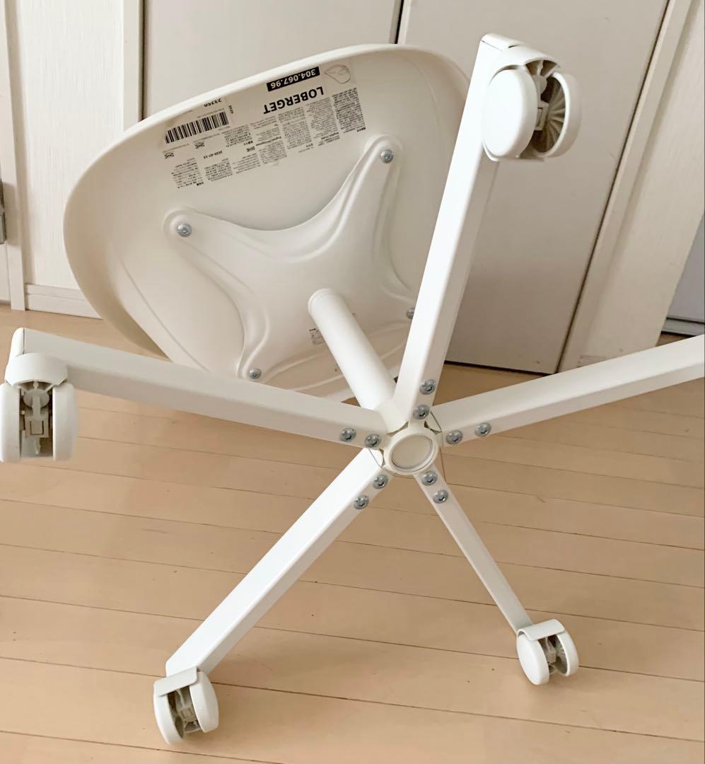 IKEA 2脚LOBERGET ローベルゲット 回転チェア 旧型