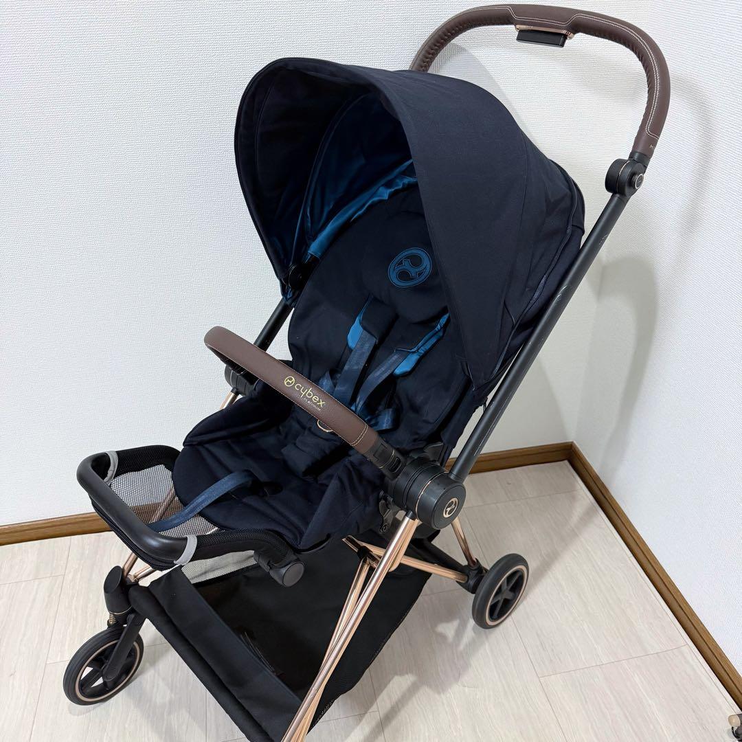 【美品】Cybex ミオス JP3 ローズゴールド ワンプルハーネス ベビーカー