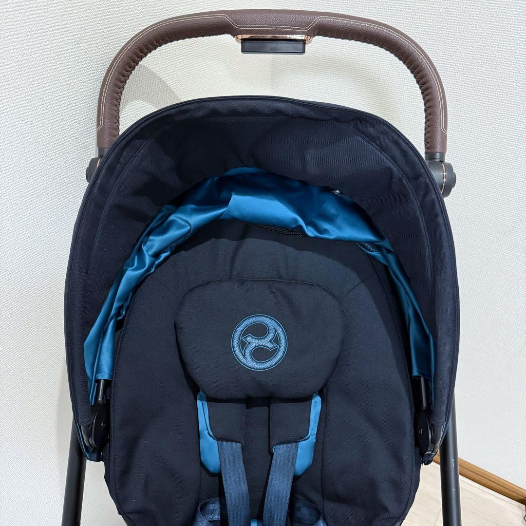 【美品】Cybex ミオス JP3 ローズゴールド ワンプルハーネス ベビーカー