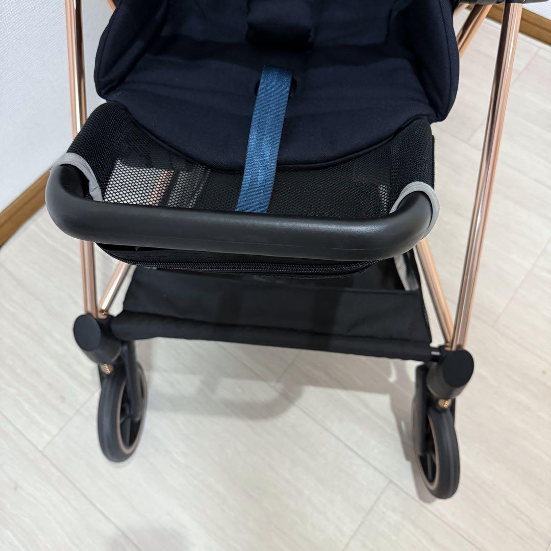 【美品】Cybex ミオス JP3 ローズゴールド ワンプルハーネス ベビーカー