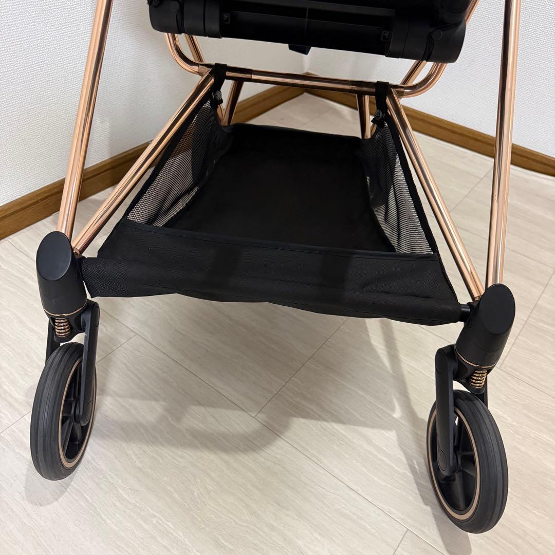 【美品】Cybex ミオス JP3 ローズゴールド ワンプルハーネス ベビーカー