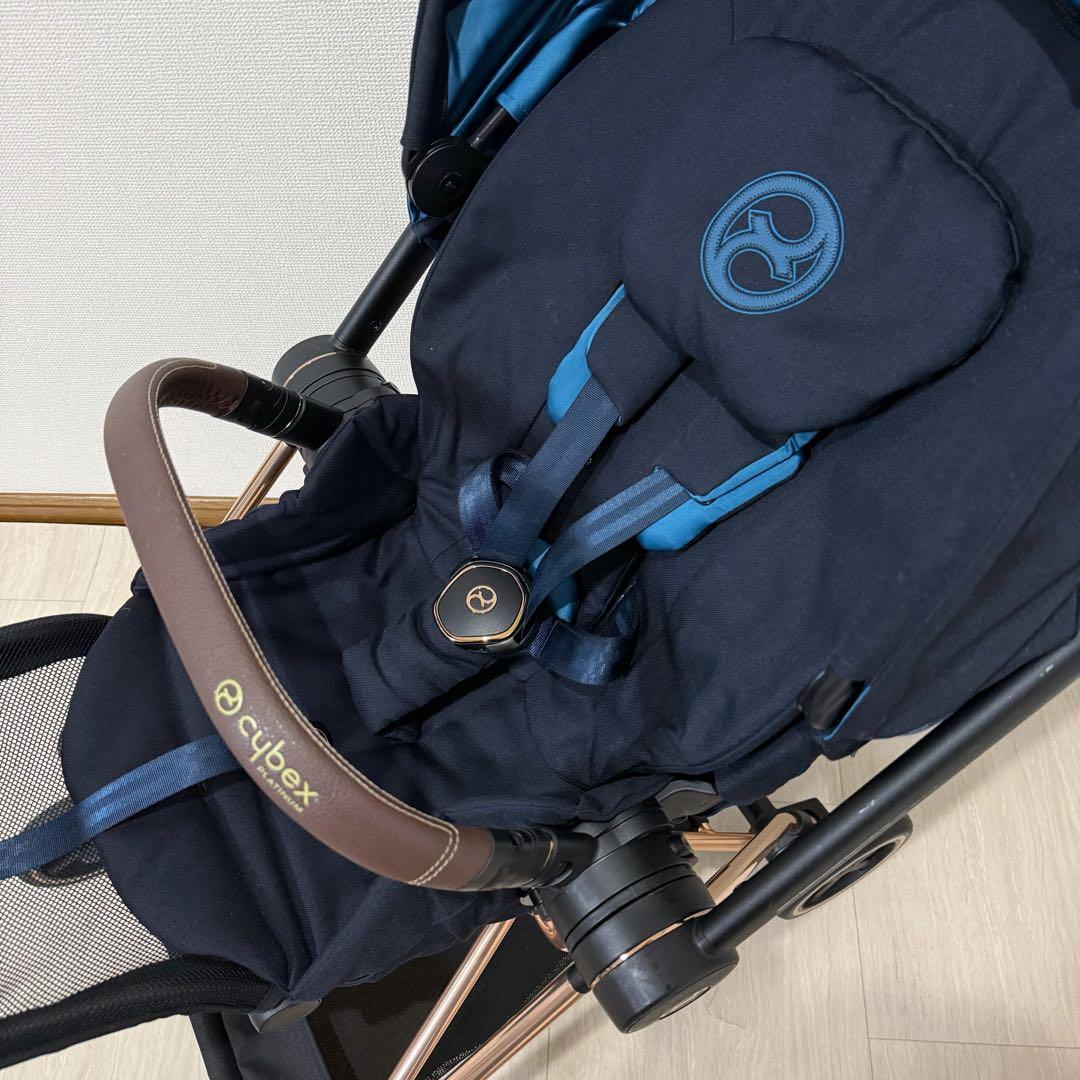 【美品】Cybex ミオス JP3 ローズゴールド ワンプルハーネス ベビーカー