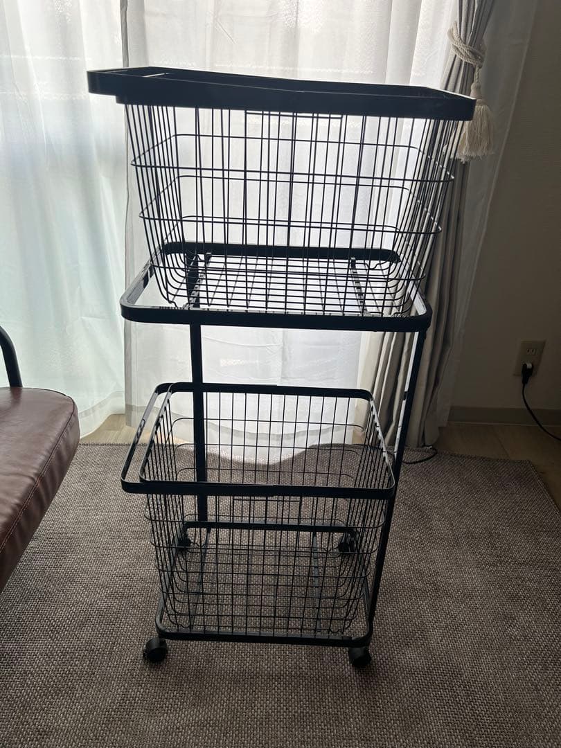 tower 山崎実業 ランドリーワゴン ランドリーワゴン+バスケット