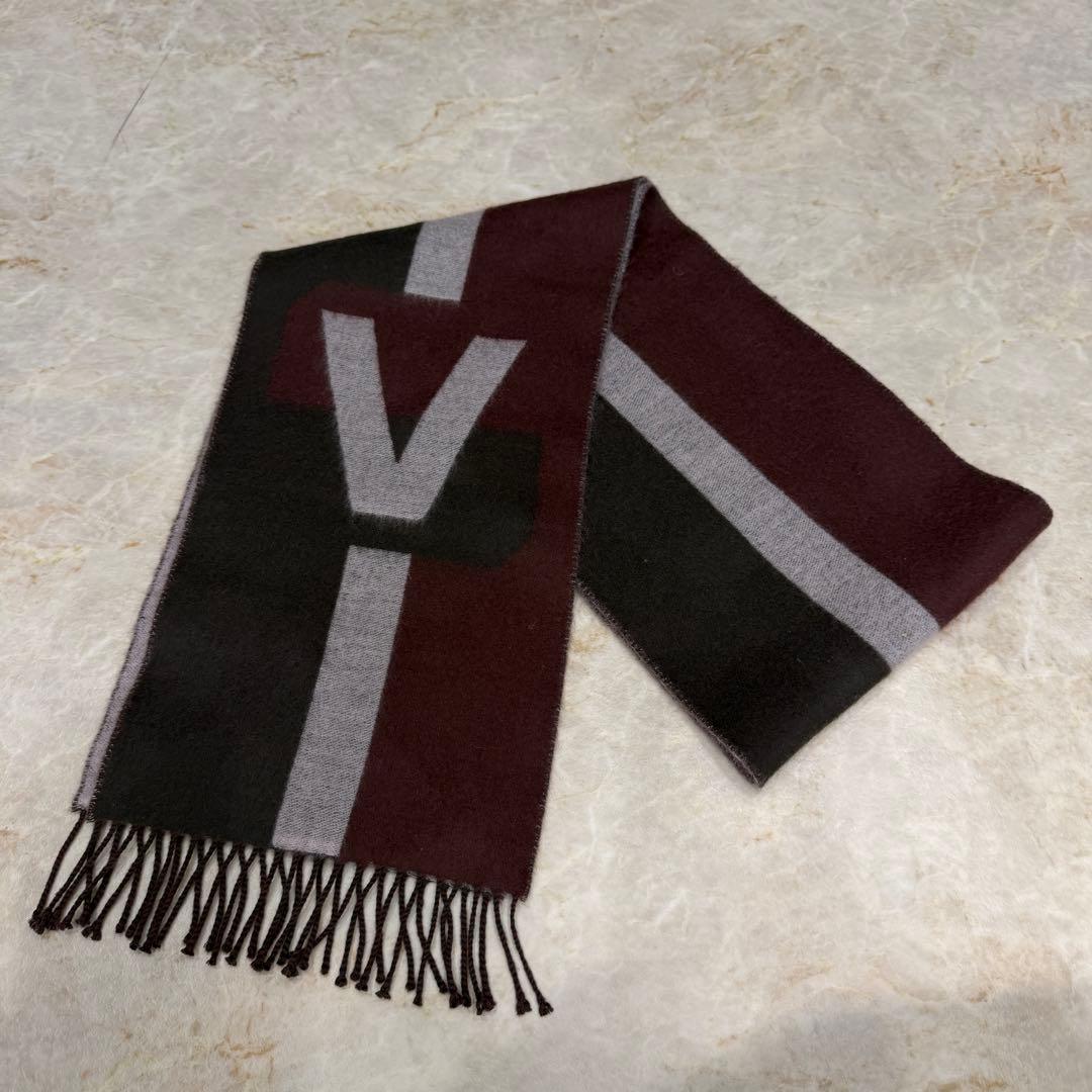 ルイヴィトンマフラー バーガンディ